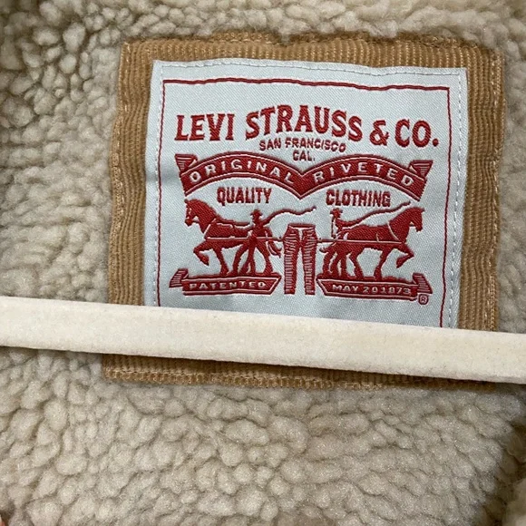 Levi's Fleece Lined Corduroy Jacket XL - Picture 6 of 8